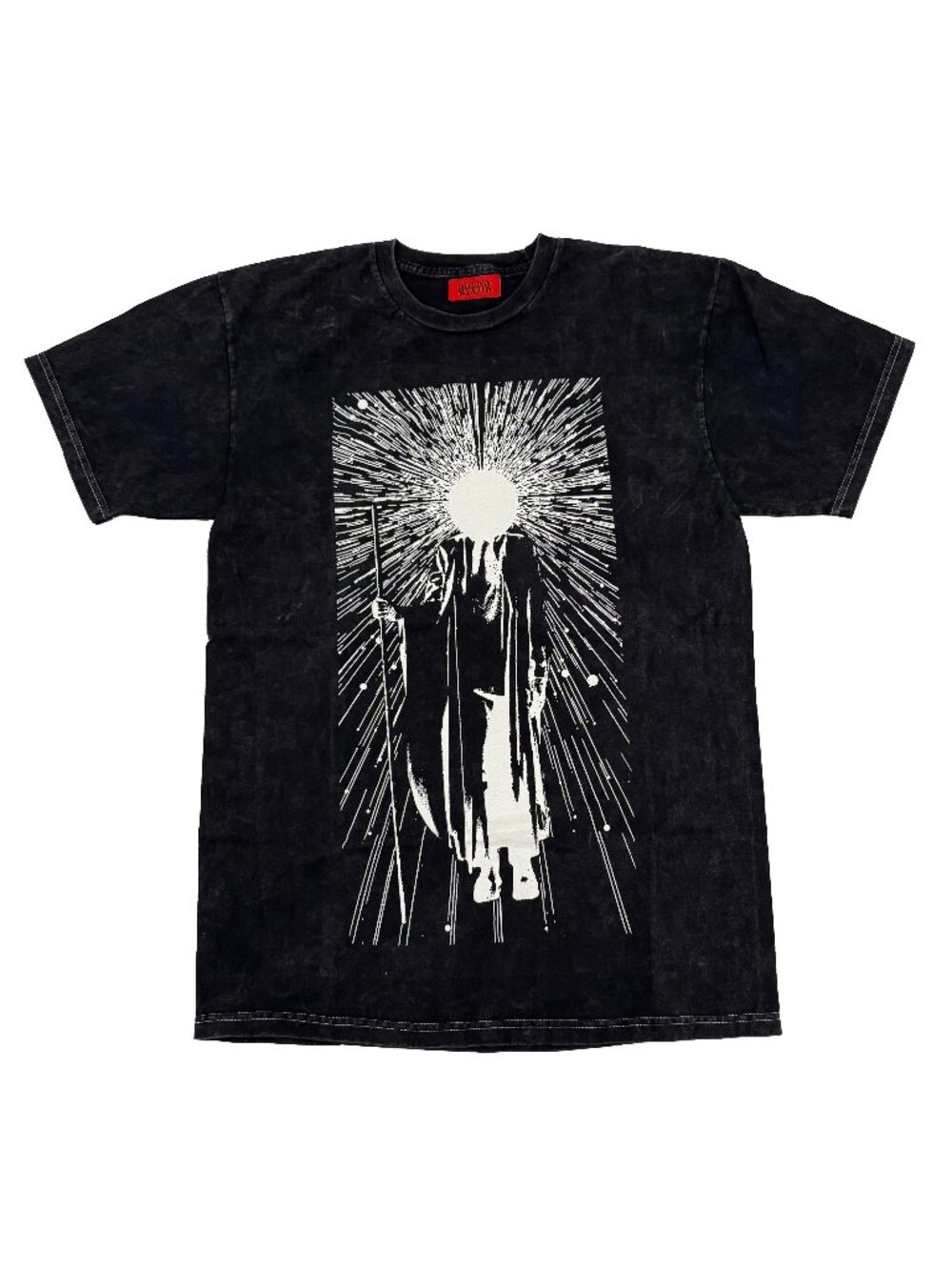 Signed Madeon Dischead Acid Wash Black Tee Tshirt Shirt